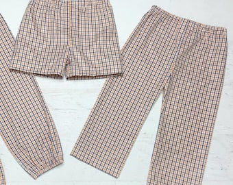 Auburn Tri-check Bottoms - Shorts, Bubble Pants, Bubble Shorts - Ruffle Pants - Auburn Shorts - Auburn Tigers Football - Auburn Outfit - Pan
