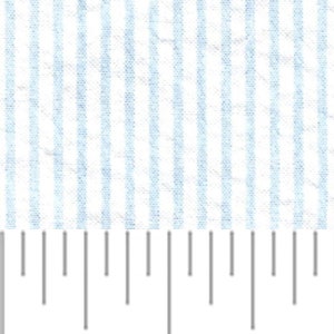 Fabric Finders Blue Seersucker Fabric - Cotton Seersucker Fabric - Blue Striped Fabric - Fabric Finders Cotton Fabric