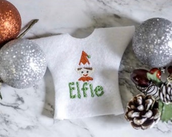 Personalized Elf Shirt - Christmas Elf Shirt - Elf Outfit - Monogrammed Elf Shirt - Christmas Elf - Visiting Elf Shirt