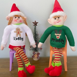 Elf Sweater - Visiting Elf Clothes - Personalized Elf Shirt - Elf Outfit - Clothing for Elves