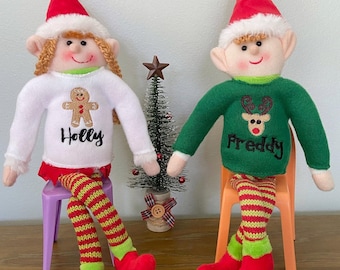 Elf Sweater - Visiting Elf Clothes - Personalized Elf Shirt - Elf Outfit - Clothing for Elves