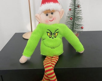 Grinch Elf Sweater - Visiting Elf Clothes -  Elf Shirt - Elf Outfit - Clothing for Elves - Elf Prop