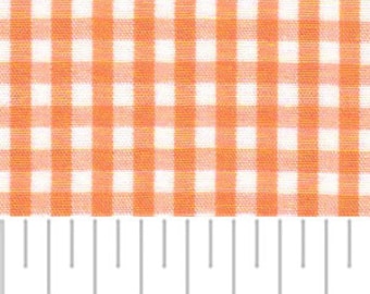 ★アン★ファブリック5点 Orange Gingham Fabric 1/16 Inch Gingham Fabric Finders Check