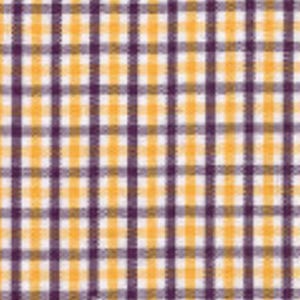 Fabric Finders Tri-check Purple and Gold Fabric - 100% Cotton - Tri-check- 60" Wide - By the Yard - Yellow and Purple Plaid - LSU