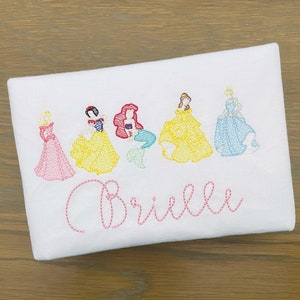 Princess Shirt - Embroidered Princess Shirt - Personalized - Princess Birthday Shirt - Princess Ruffle Shirt - Princess Party Outfit