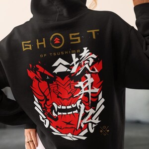 Ghost of Tsushima-luvtröja, unisextröja, spelmerchandise, mysig present, fritidskläder, streetwear-stil, videospelskläder