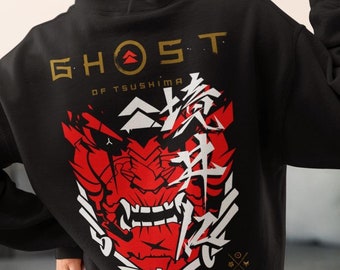Ghost of Tsushima Hoodie, Unisex Sweatshirt, Gaming Merchandise, Cozy Gift, Casual Wear, Streetwear Style, Video Game Apparel