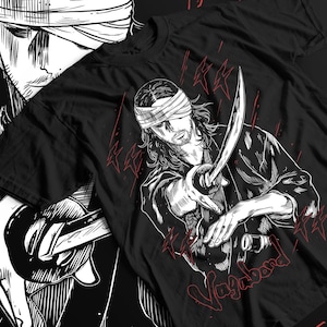 Musashi Miyamoto Matahachi Honiden Retro Anime Manga Vagabond T-Shirt, Gift Shirt, Unisex Tee, Heavy Cotton, Cosplay Costume