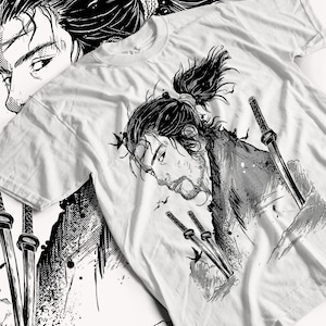 Unisex Vagabond Manga T-Shirt, Miyamoto Musashi Anime Shirt