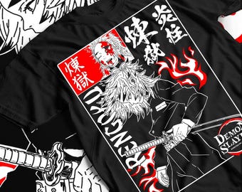 Animeshirt - Uniseks zwaar katoenen T-shirt, Japans T-shirt, mangacadeau, animeliefhebber, grafisch T-shirt, Otaku-cadeau, cadeau voor hem