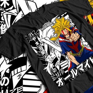 Anime Japanese T-Shirt | Manga Shirt | Anime Graphic Tees | Cool Anime Shirt | Anime Clothing | Japanese T-Shirt | Otaku GiftAll might