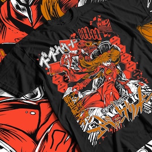 Eva Unit 01 Japanese Black T-shirt All Size