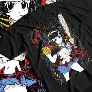 Unisex Kill La Kill Ryuko Matoi Anime T-Shirt, Manga Waifu Shirt
