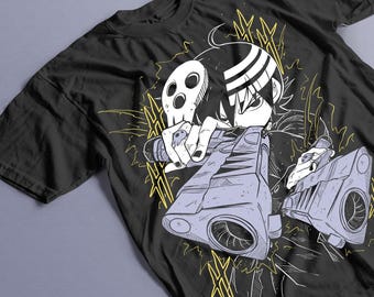ソウルイーター デス・ザ・キッド Tシャツ ブラックスターガール
