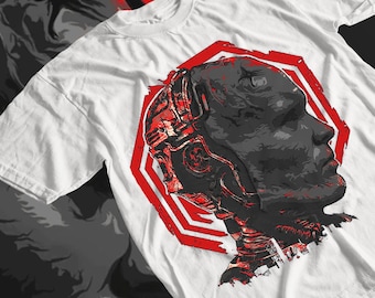 Anime-geïnspireerd uniseks zwaar katoenen T-shirt, grafisch T-shirt, coole kleding, cadeau voor animefans, unieke kleding, vrijetijdskleding