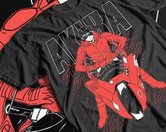 メンズ 希少 ダンダダン Tシャツ AKIRA 金田 バイク 手刷り アニメT XL