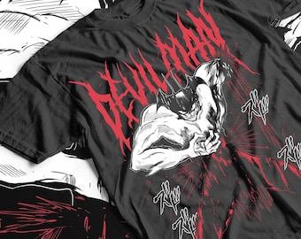 ユニセックス デビルマンクライベイビー アニメTシャツ、不動明 マンガ 