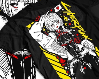 Anime Manga Unisex T-Shirt, Japanische Animation Comic-Buch-Liebhaber Geschenk, Baumwoll-Grafik-Top, Otaku Cosplay Bekleidung, Kawaii Casual Wear