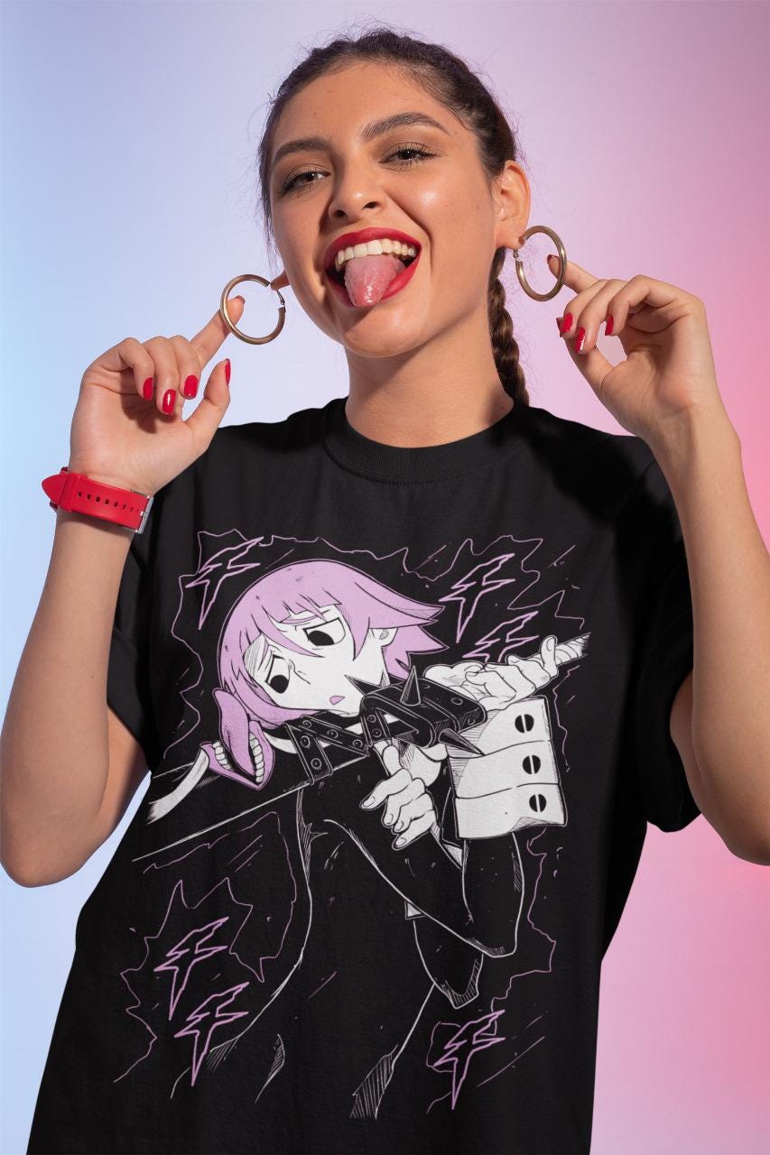 アニメ クロナ ソウルイーター Tシャツ、ユニセックス Tシャツ、アニメ 