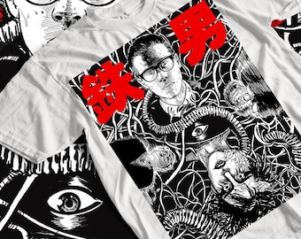 Estilo fuego / Ropa urbana / Estilo japonés / Unisex / 100 % algodón / Regalo para fanáticos / Ropa urbana / Camiseta gráfica / Estilo único.