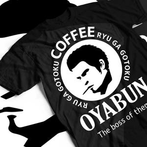 Unisex Yakuza Oyabun Coffee Gaming T-Shirt, Kiryu Videogame Shirt