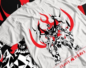Kamina Tengen Toppa Gurren Lagann T-Shirt, Kamina Tee, Simon, Yoko, Mecha, Anime Shirt, Aesthetic, Manga Tee, Japanese Movie, Shounen