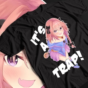 Unisex Fate GO Astolfo Anime T-Shirt, Femboy Manga Shirt