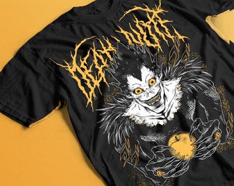 Camiseta unisex de anime de terror, camiseta de dibujos animados espeluznante, top de animación japonesa tenebrosa, camiseta de Halloween, ropa de manga escalofriante, camiseta gráfica gótica