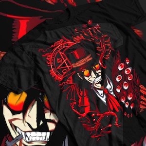 May include: A black t-shirt with a red and white illustration of a vampire with a top hat, a pentagram, and the text "KARL HEINZ", "GATE OF HELL", and "ARBB", all in a circle.