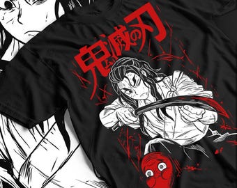 Anime Shirt Unisex T-Shirt - Japanisches Manga Geschenk Baumwoll-Shirt, Vintage Anime-Liebhaber-Grafik-T-Shirt, Otaku-Geschenk für Ihn