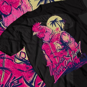 Unisex Hotline Miami Gaming T-Shirt, Richard Indie Shirt - Retro Gamer Tee, Graphic Video Game Top, Gamer Gift, Gaming Apparel