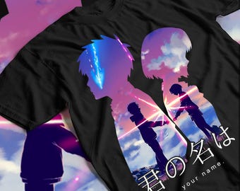 Kimi no na Wa Shirt, Unisex Tee, Japanese Animation Top, Graphic Tee for Anime Fans
