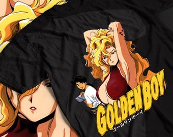 Unisex Golden Boy Retro Anime T-shirt, Madame President Kintaro Oe