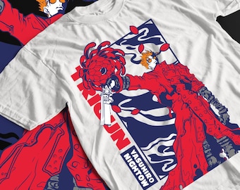 Estilo fuego / Ropa urbana / Estilo japonés / Unisex / 100 % algodón. Trigun