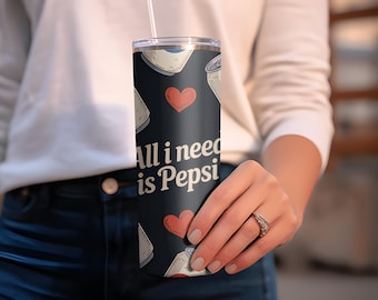 Vintage Soda Coke Can Tumbler Wrap - Digital Download SVG & PNG for Cricut, Retro Energy Drink Design for 20oz Tumblers