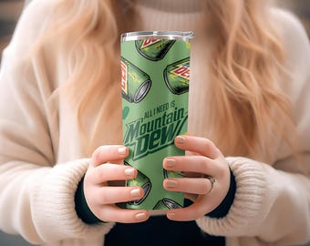 Vintage Energy Soda Can Tumbler Wrap - Digital Download SVG & PNG for Cricut, Retro Energy Drink Design for 20oz Tumblers