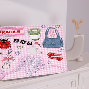 Pink Checker Collage Pro Mac Protective Case Personalized Name For Macbook Air 11/13/15,Macbook Pro15/16 Apple Laptop 2025 Macbook Cover