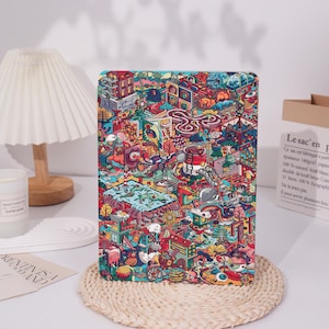 Whimsical World Personalized 360 Rotating iPad Case with Pen Slot for iPad Pro 13, Air 13 inch, iPad Pro 12 11, iPad 10 9, iPad Air 11&quot; 5