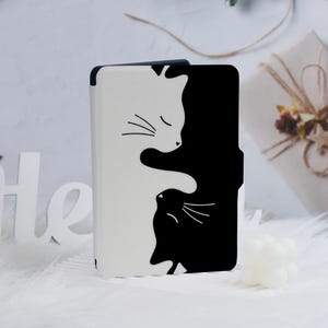 Black And White Cat Kindle Personalized Case Paperwhite 1/2/3/4,Paperwhite 6.8&quot;,Kindle 2022, Kindle Paperwhite Case, Kindle Paperwhite Case