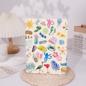 Summer Vibes Personalized 360 Rotating iPad Case with Pen Slot for iPad Pro 13, Air 13 inch, iPad Pro 12 11, iPad 10 9, iPad Air 11&quot; 5 4