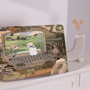 Cozy Desk Pattern Pro Mac Protective Case Personalized Name For Macbook Air 11/13/15,Pro15/16 Apple Laptop 2025 2024 Macbook Cover