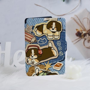 Étui personnalisé Kindle mignon chiot cow-boy pour Paperwhite 1/2/3/4, étui Paperwhite, Paperwhite 6.8, Kindle 2019/2022, étui Kindle Paperwhite