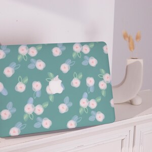 Misty Flower Design Pro Mac Protective Case Personalized Name For Macbook Air 11/13/15,Pro15/16 Apple Laptop 2025 2024 Macbook Cover