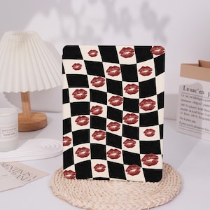 Bold Lip Pattern Personalized 360 Rotating iPad Case with Pen Slot for iPad Pro 13, Air 13 inch, iPad Pro 12 11, iPad 10 9, iPad Air 11&quot; 5