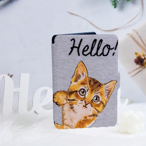 Cute Cat Kindle Personalized Case For Paperwhite 1/2/3/4, Paperwhite Case, Paperwhite 6&quot;/7&quot;, Kindle 2019/2022, Kindle Paperwhite Case