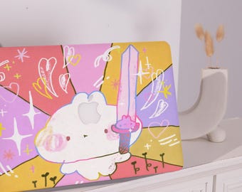 Cute Cloud Character Pro Mac Protective Case Personalized Name For Macbook Air 11/13/15,Macbook Pro15/16 Apple Laptop 2025 Macbook Cover