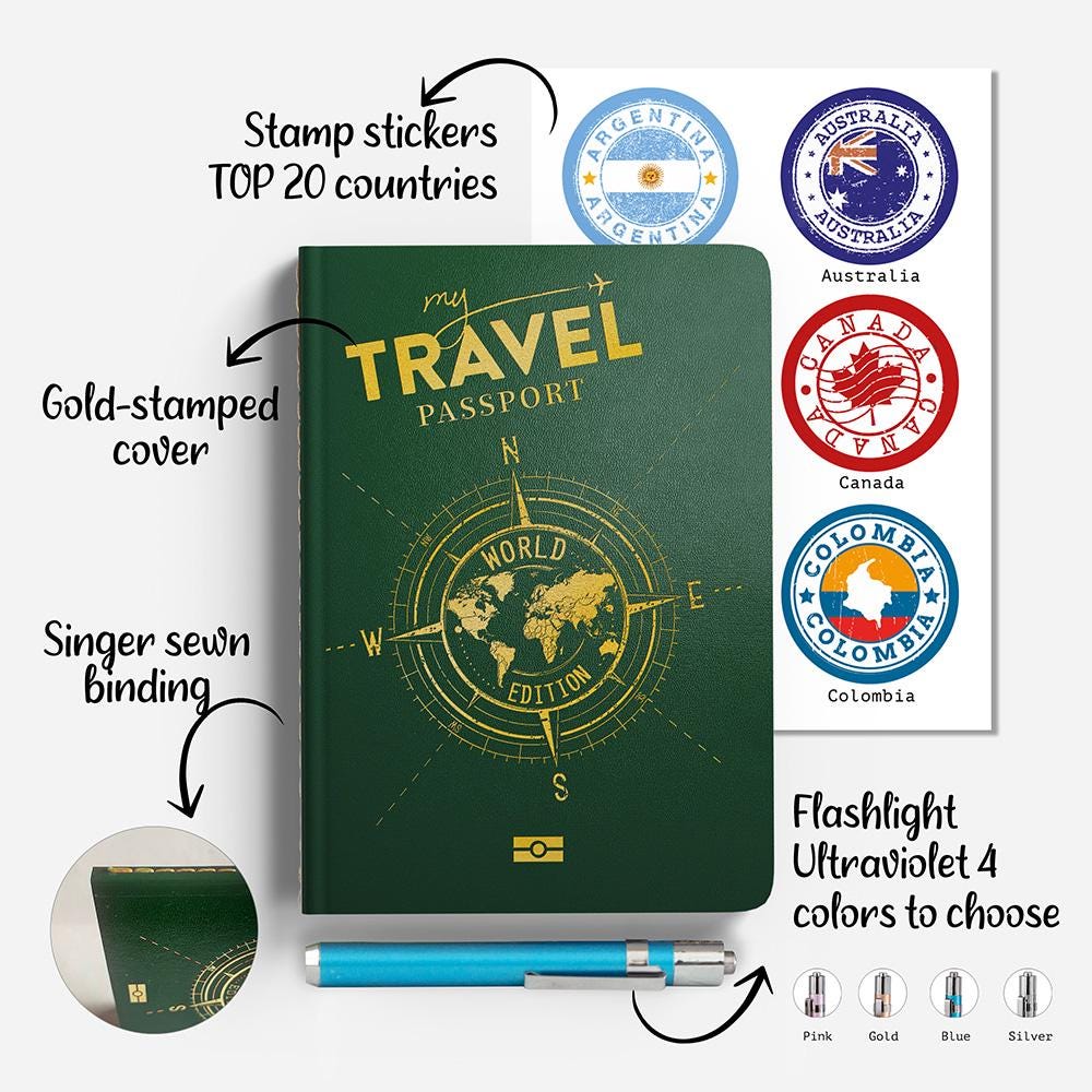 My Travel Passport - WORLD Edition - Etsy