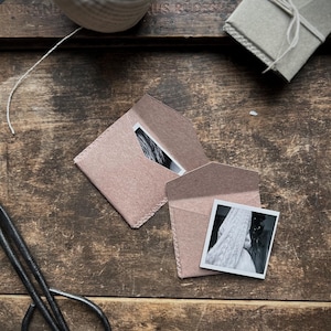 Set aus 9  Briefumschlägen  handgemacht Miniatur Kraftpapier Liebe Liebesbrief Briefumschlag für Mini Fotos Instax Polaroid Liebesbriefe