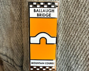 Ballaugh Bridge Isle of Man TT Mountain Course Corner Sign Pin