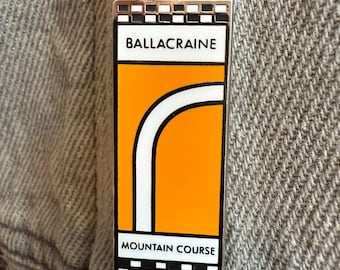 Ballacraine Isle of Man TT Mountain Course Corner Sign Pin